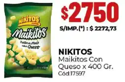 Diarco Nikitos maikitos con queso oferta