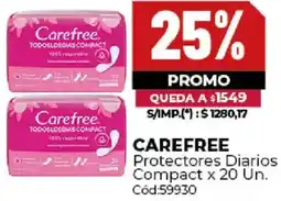 Diarco Carefree protectores diarios compact oferta