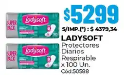 Diarco Ladysoft protectores diarios respirable oferta