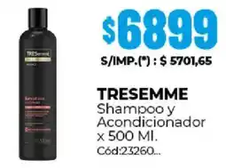 Diarco Tresemmé shampoo y acondicionador oferta