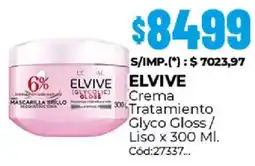 Diarco Elvive crema tratamiento glyco gloss/ liso oferta