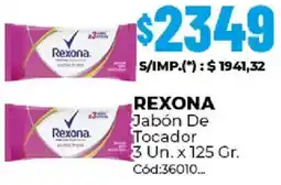Diarco Rexona jabón de tocador oferta