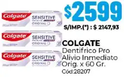Diarco Colgate dentifrico pro alivio inmediato orig. oferta