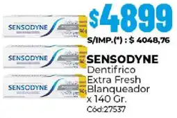 Diarco Sensodyne dentifrico extra fresh blanqueador oferta