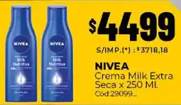 Diarco Nivea crema milk extra seca oferta