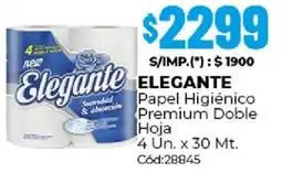 Diarco Elegante papel higiénico premium doble hoja oferta
