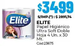 Diarco Elite papel higiénico ultra soft doble hoja oferta