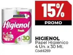 Diarco Higienol papel higiénico oferta