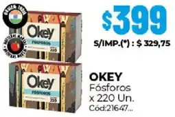 Diarco Okey fósforos oferta