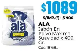 Diarco Ala jabón en polvo máxima suavidad oferta