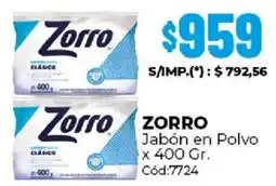 Diarco Zorro jabón en polvo oferta