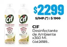 Diarco Cif desinfectante de ambiente oferta