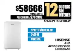 Diarco Hisense alre acondicionado oferta
