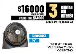 Diarco Start trak ventilador turbo oferta