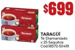 Diarco Taragüí té diamantado oferta