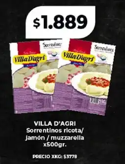 Supermayorista Vital Villa D'agri sorrentinos ricota/jamon/muzzarella oferta
