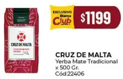 Diarco Cruz de malta yerba mate tradicional oferta
