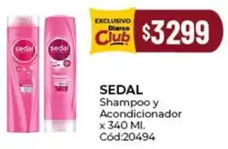 Diarco Sedal shampoo y acondicionador oferta