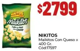 Diarco Nikitos maikitos con queso oferta