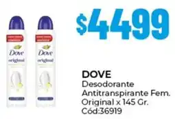 Diarco Dove desodorante antitranspirante fem. original oferta