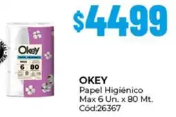 Diarco Okey papel higiénico max oferta