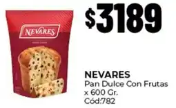 Diarco Nevares pan dulce con frutas oferta