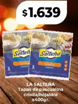 Supermayorista Vital La salteña tapas de pascualina criolla/hojaldre oferta
