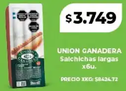 Supermayorista Vital Union ganadera salchichas largas oferta