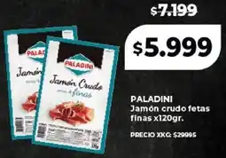 Supermayorista Vital Paladini jamón crudo fetas finas oferta