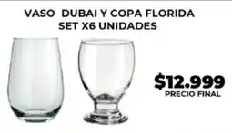 Supermayorista Vital Vaso dubai y copa florida set oferta