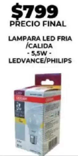 Supermayorista Vital Ledvance/Philips lampara led fria /calida oferta