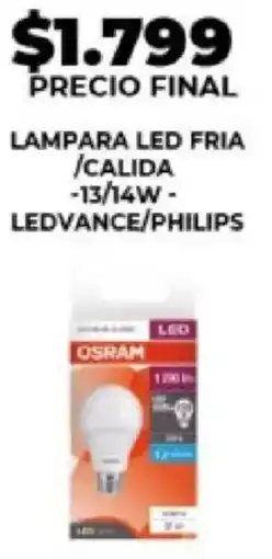 Supermayorista Vital Ledvance/Philips lampara led fria /calida oferta