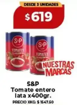 Supermayorista Vital S&P tomate entero lata oferta