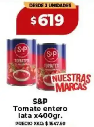 S&P tomate entero lata