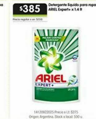 Jumbo Detergente líquido ariel oferta