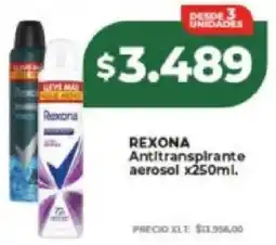 Supermayorista Vital Rexona antitranspirante aerosol oferta