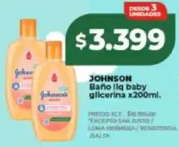 Supermayorista Vital Johnson baño liq baby glicerina oferta