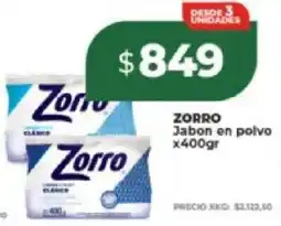 Supermayorista Vital Zorro jabon en polvo oferta