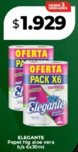 Supermayorista Vital Elegante papel hig aloe vera h/s oferta