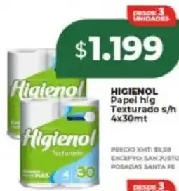 Supermayorista Vital Higienol papel hig texturado s/h oferta