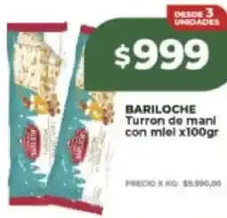 Supermayorista Vital Bariloche turron de mani con miel oferta
