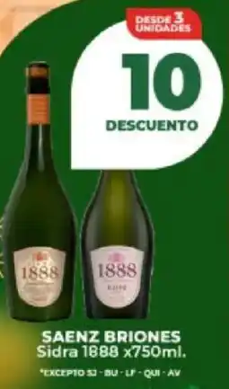 Supermayorista Vital Saenz briones sidra 1888 oferta