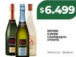 Supermayorista Vital Mumm cuvee champagne oferta