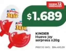Supermayorista Vital Kinder huevo joy sorpresa oferta