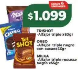 Supermayorista Vital Trishot alfajor triple oferta