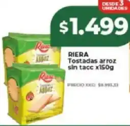 Supermayorista Vital Riera tostadas arroz sin tacc oferta