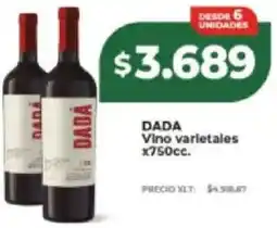Supermayorista Vital Dada vino varietales oferta