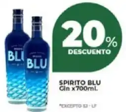 Supermayorista Vital Spirito blu gin oferta