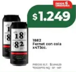 Supermayorista Vital 1882 fernet con cola oferta