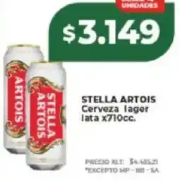 Supermayorista Vital Stella artois cerveza lager lata oferta